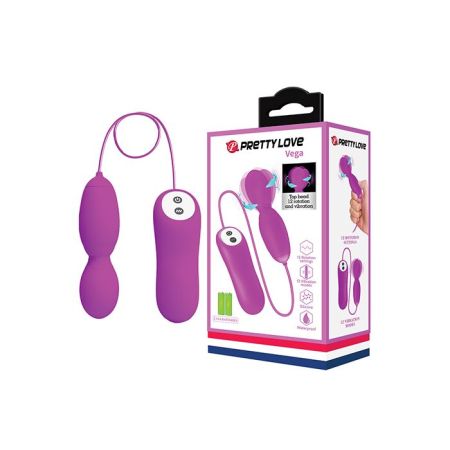 Pretty Love Vega Rotating Head Mini Wand - Fuchsia