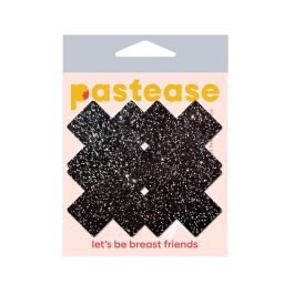 Pastease Premium Petites Sparkle Plus X - Black O/S Pack of 2 Pair